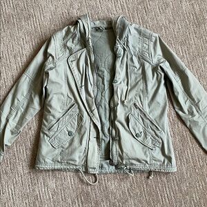 American Eagle Outfitters Utility Military Olive Jacket